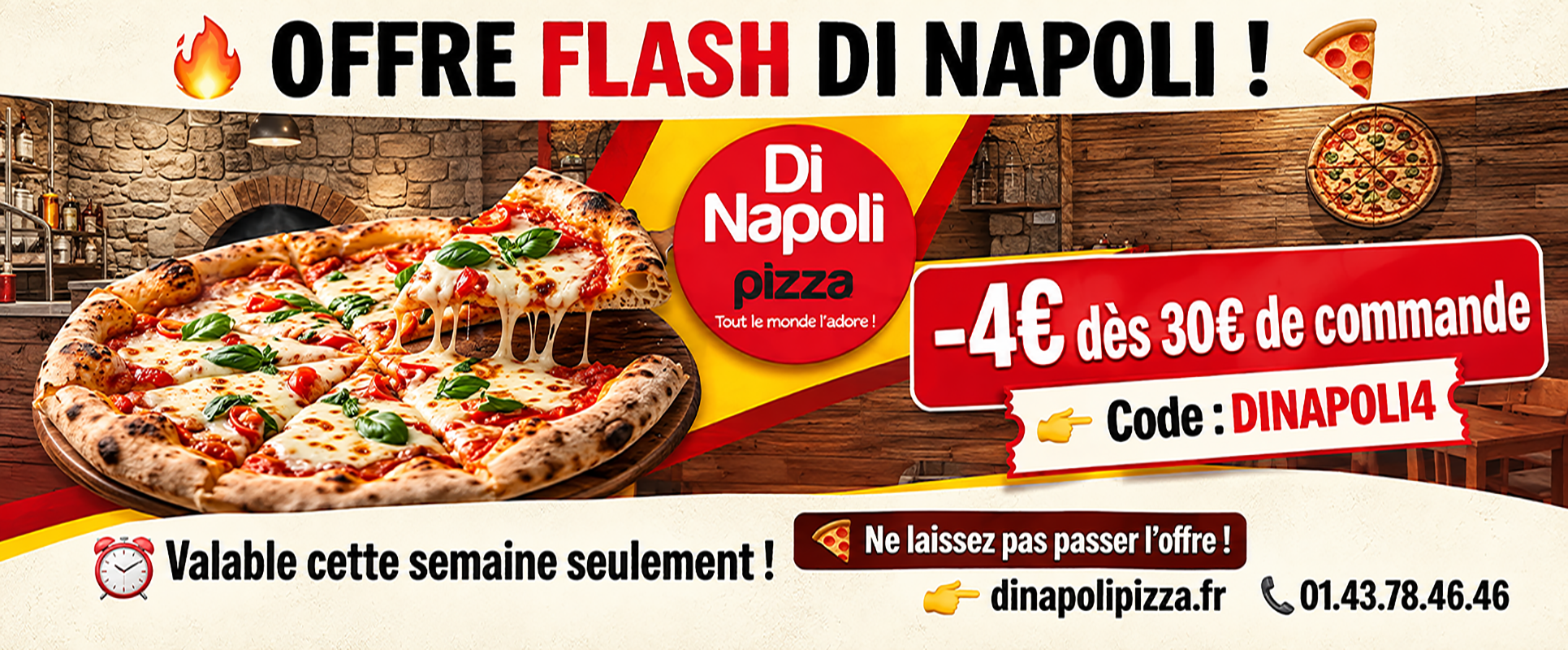 Di Napoli pizza Alfortville - Livre des pizzas &agrave; 94140 Alfortville